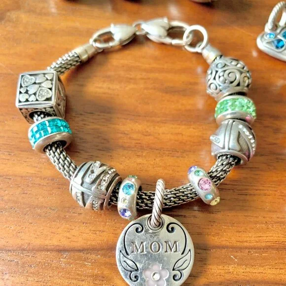 PRICE DROP! Brighton Collectibles Charm Bracelet & 18 charms - Picture 3 of 5